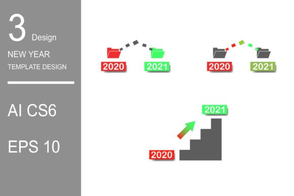 2020 to 2021 New Year Design Assets