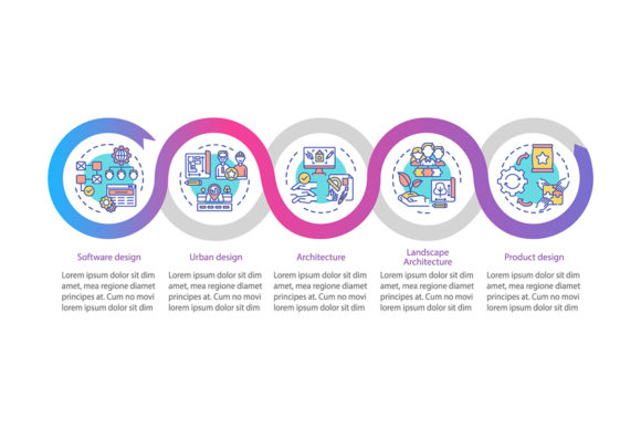 Co-design Fields Vector Infographic for Process Design