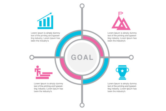 Elevating Strategic Communication with Vector-Based Target Business Infographics