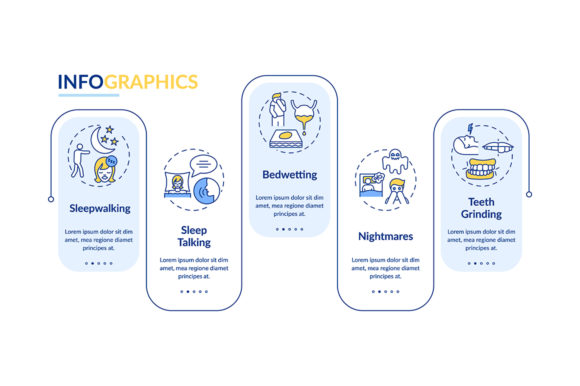 Sleep Disorders Vector Infographic for Healthcare Design