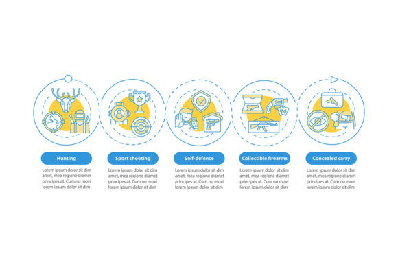 Sport Shooting Vector Infographic Design Guide